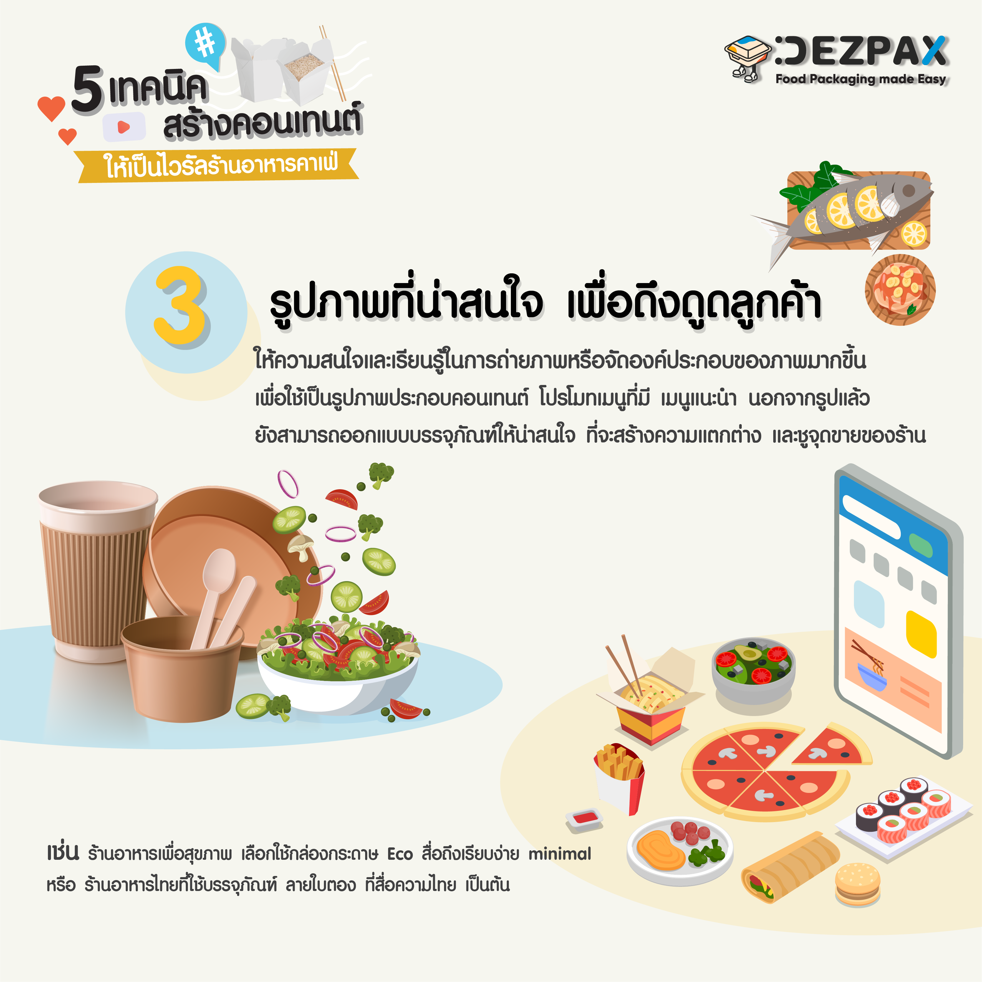 🤳👍5 วิธีการสร้างคอนเทนต์ให้เป็นไวรัลในโลกออนไลน์      
สำหรับร้านอาหารและคาเฟ่